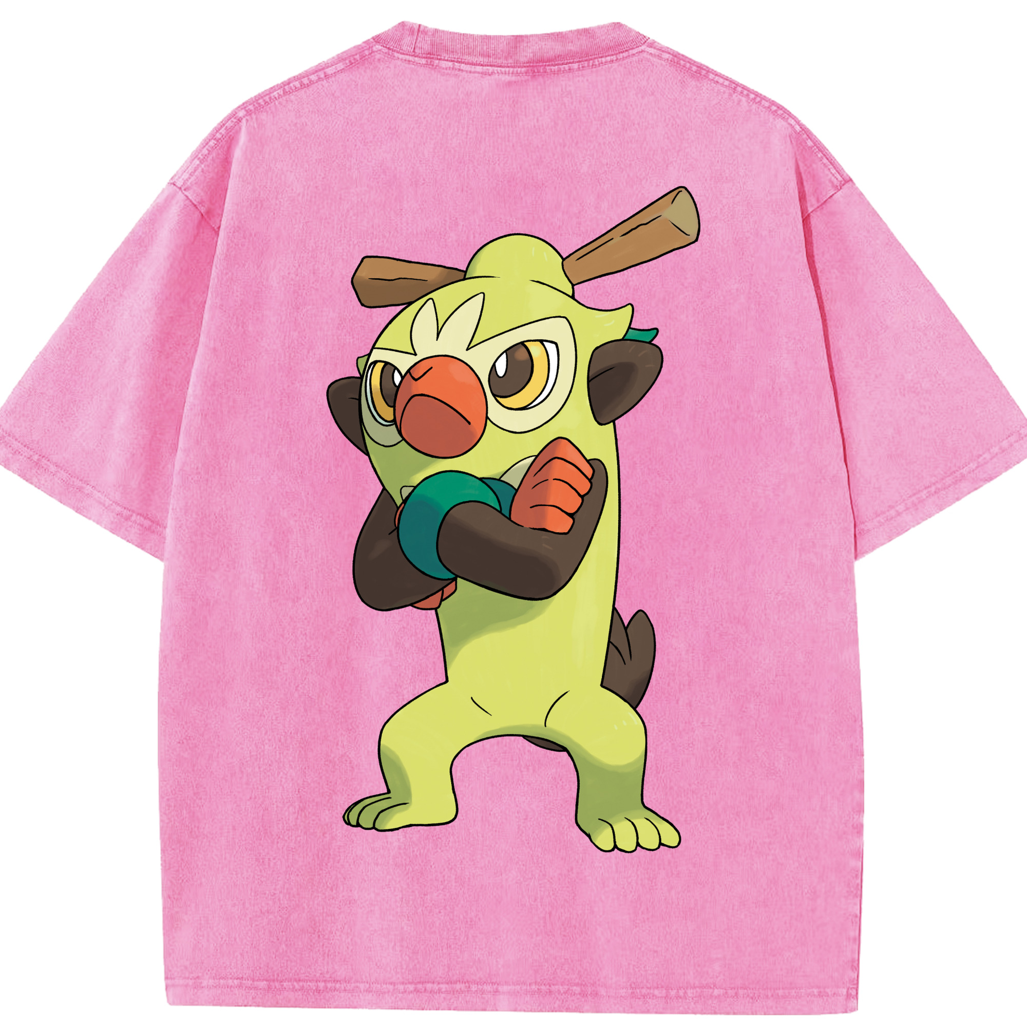 （画像用） ポケットモンスター Pokémon 綿100% ヴィンテージ風 半袖Tシャツ（背面プリント）